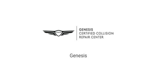Genesis Certified collision repair certification logo at Supreme Collision Center Fullerton CA