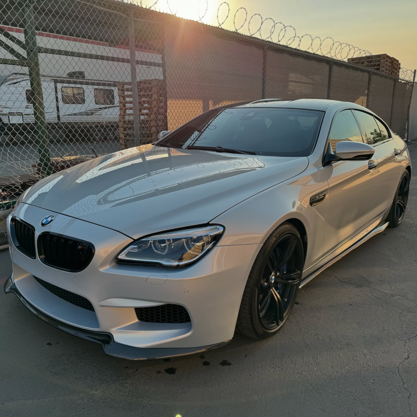 BMW M6 carbon aero kit installation and auto body customization at Supreme Collision Center Fullerton
