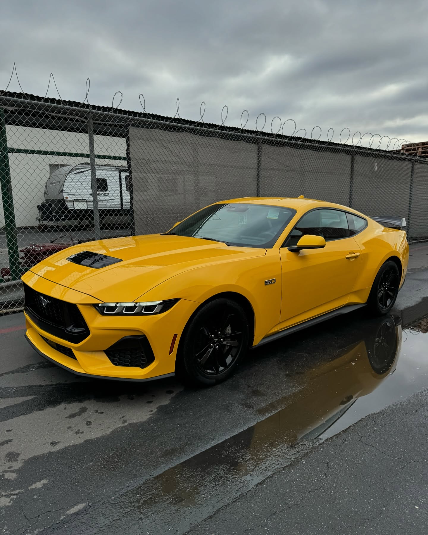 Ford Mustang front and rear bumper refinishing and color matching at Supreme Collision Center Fullerton CA